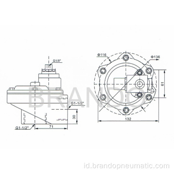 Udara pulsa Control Valve 1 inci